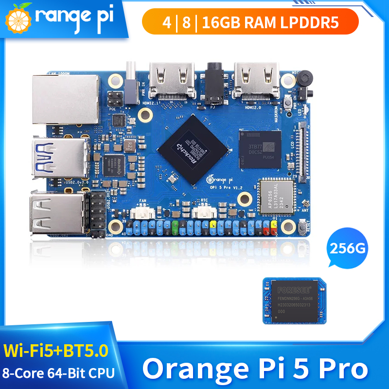 Orange Pi 5 Pro 16 8 4GB RAM L - огляд і ціна Orange Pi 5 Plus 16Gb