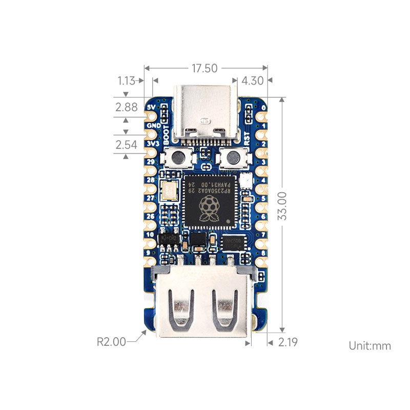 Raspberry Pi Pico 2 RP2350-USB - огляд і ціна Banana Pi Bpi-M5